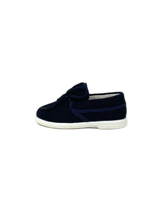 Mocassino DXO Vigevano VELA COTTON BLU  bambino