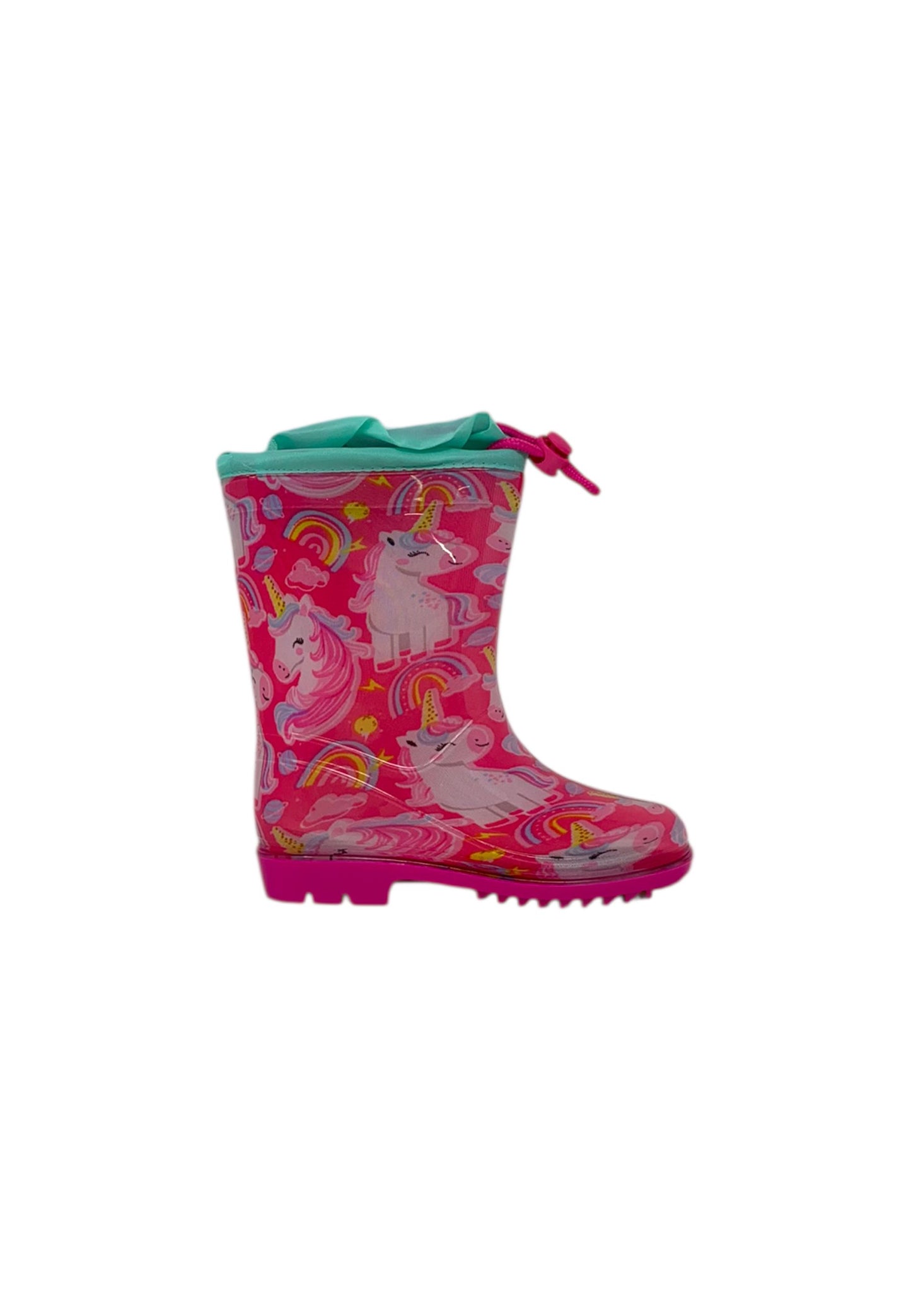 Stivali da pioggia SILVER Unicorno S8010176S FUXIA Bambina