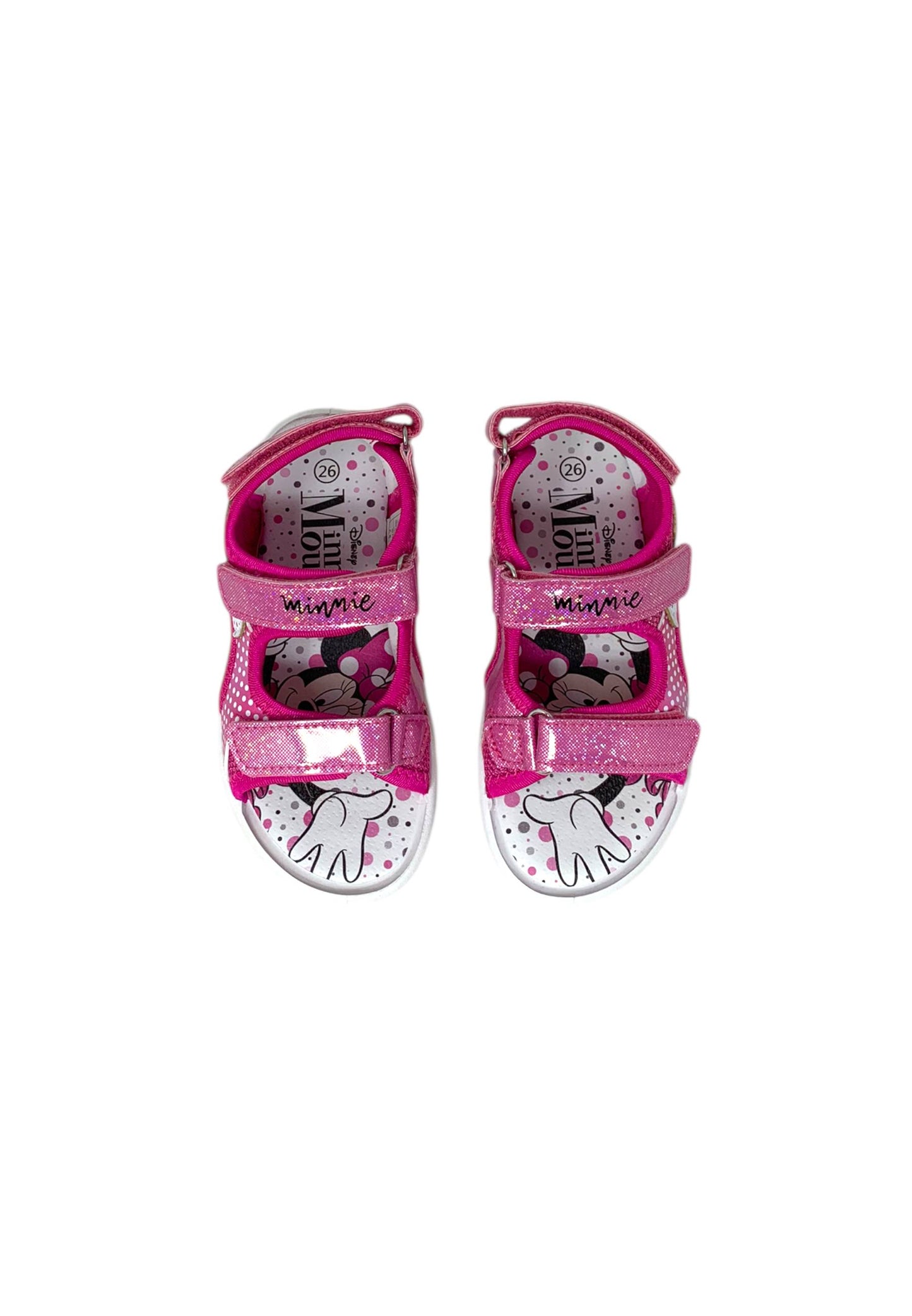 Sandali luminosi Silver Minnie D3010688S FUXIA Bambina