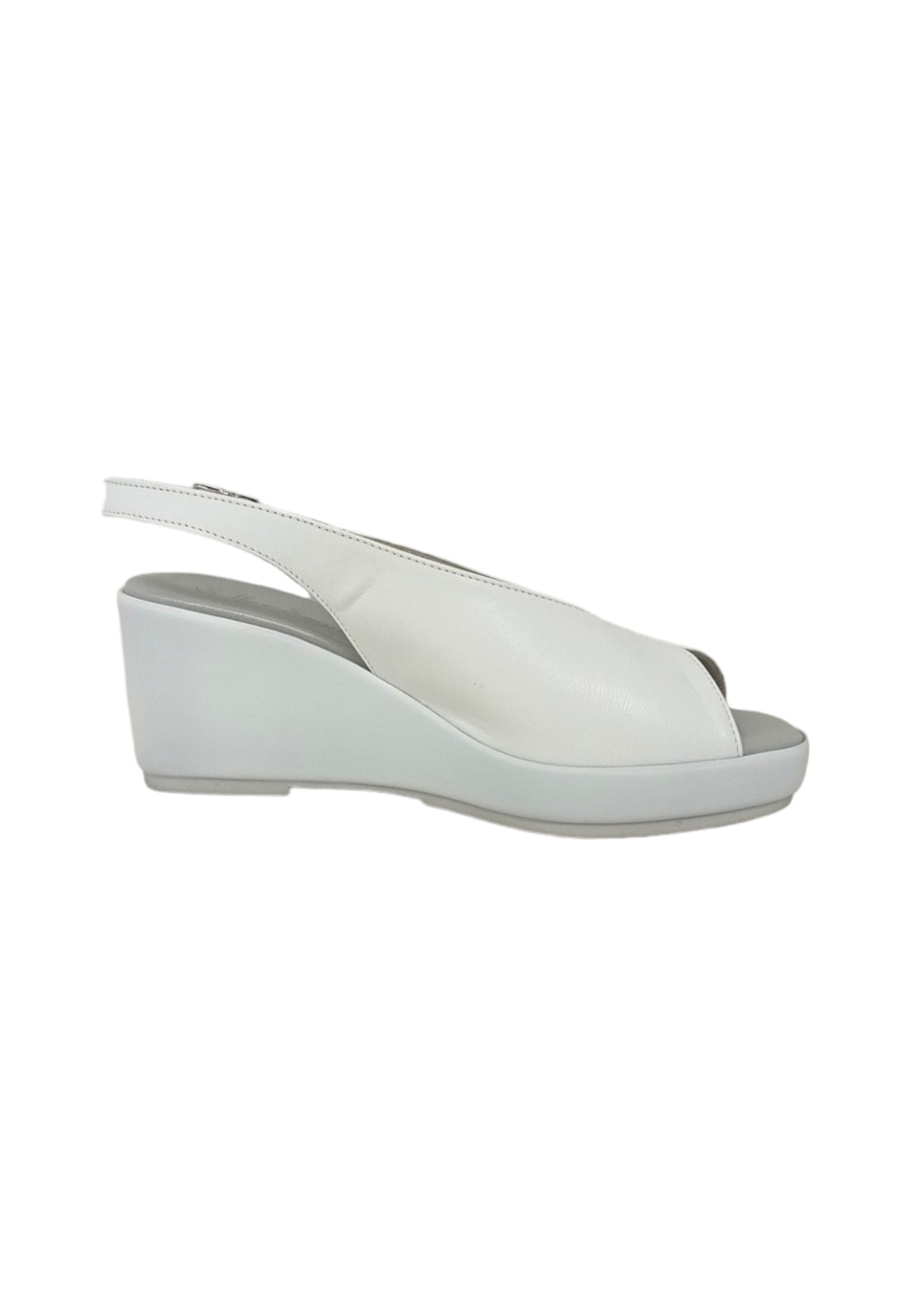 Sandali con zeppa SOFFICE SOGNO EL2430 NAP. BIANCO donna