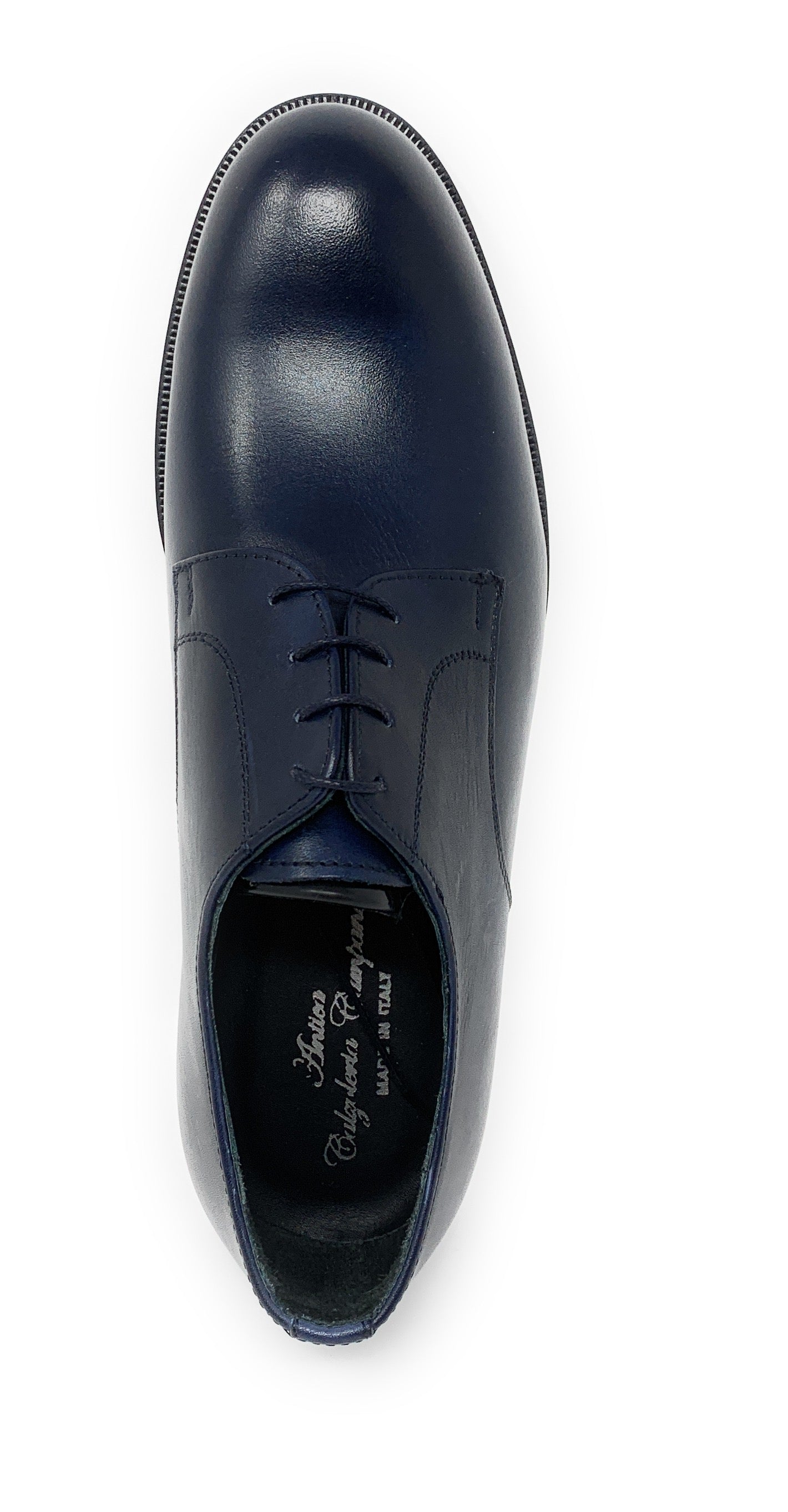 Scarpa modello francesina ANTICA CALZOLERIA CAMPANA 9004 VEGETALE BLU uomo