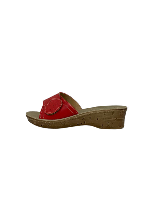 Ciabatta INBLU 26000087 ROSSO donna