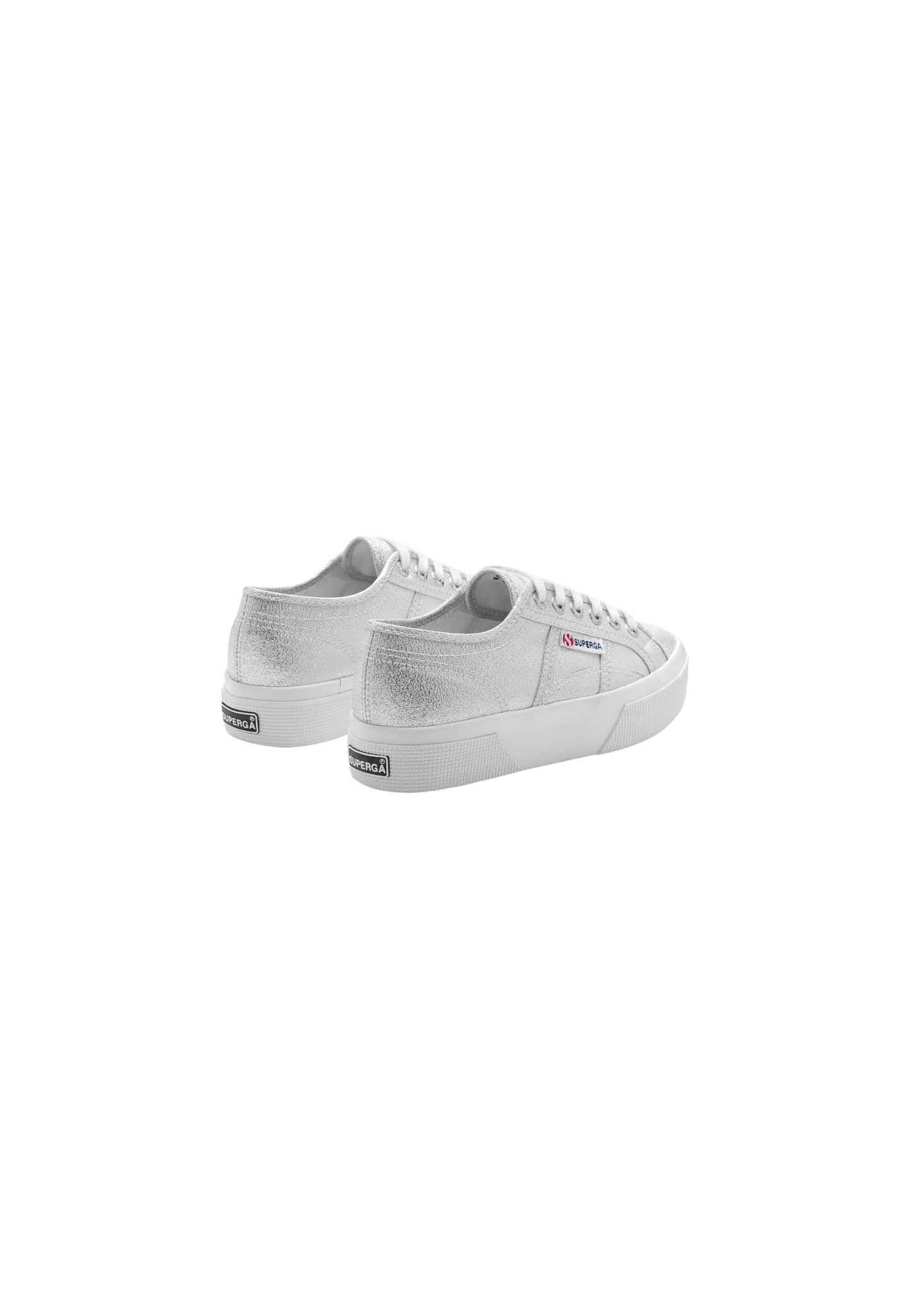Sneaker SUPERGA 2740 PLATFORM LAME S6128SW 031 GREY SILVER Donna