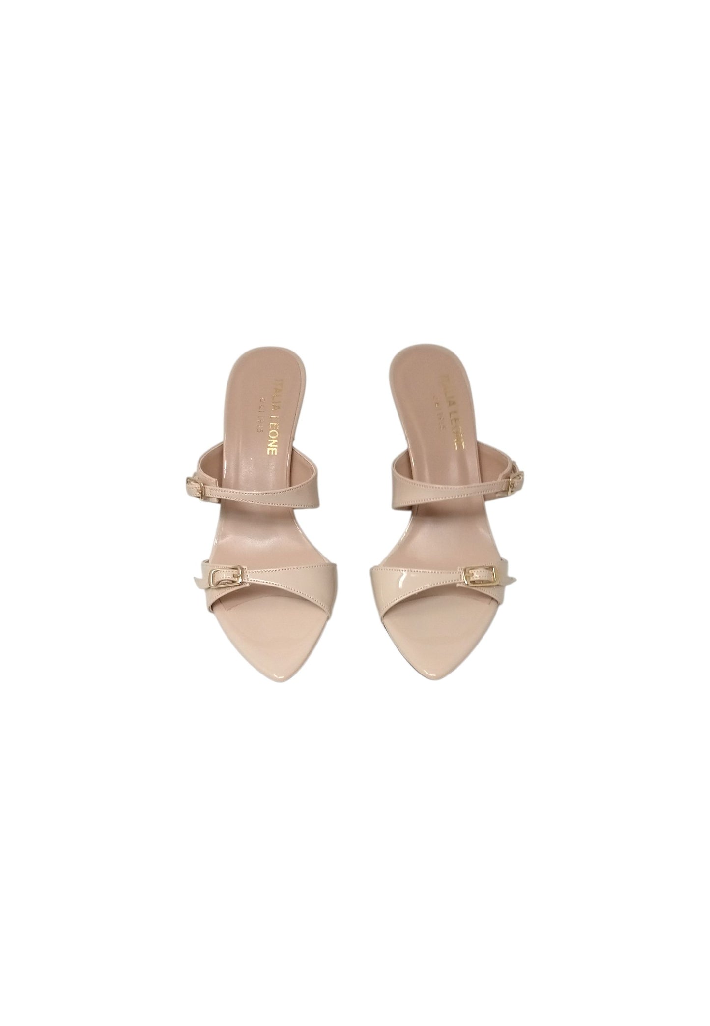 Italia Leone Sandali con tacco F32 vernice nude 10360 Donna
