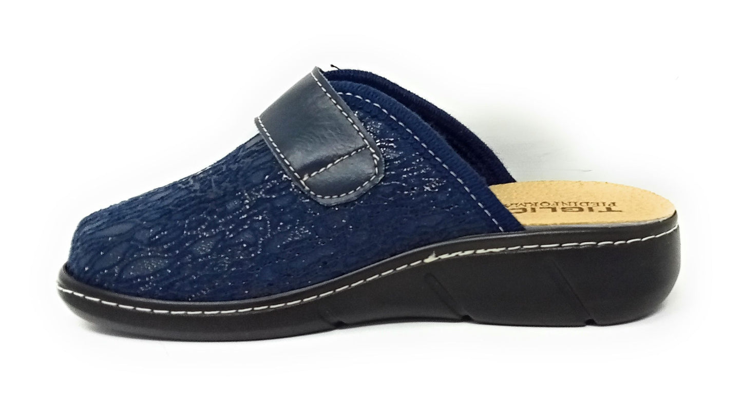 Pantofola TIGLIO 3714 BLU donna