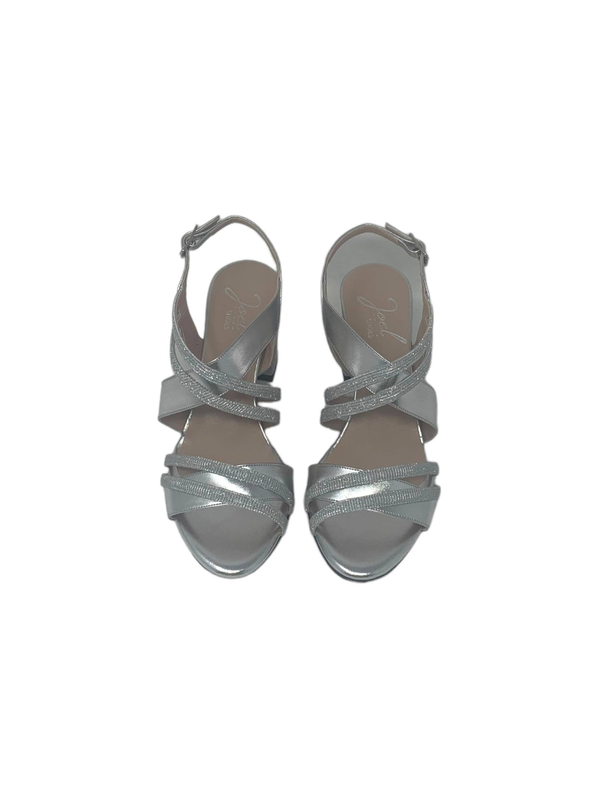 Sandalo col tacco JOEL A6051 LIZ FIL ARGENTO IC 167/ARG ARGENTOb donna