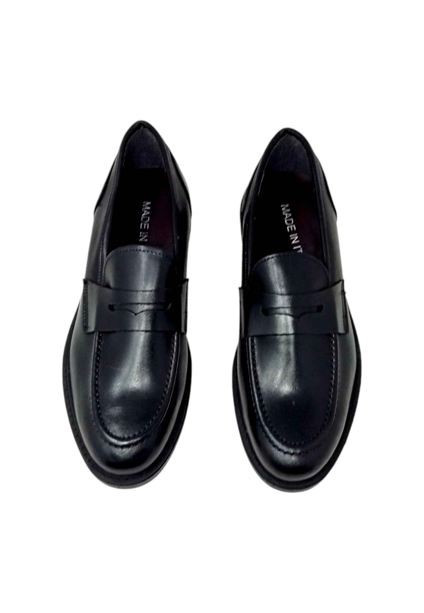 Italia Leone Mocassino 0844 pelle nero uomo