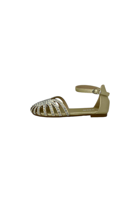 Sandali  ASSO AG-17300 platino Bambina