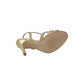 Italia Leone Sandali con tacco A8032 liz platino Donna
