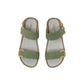 Ciabatta GRUNLAND DIRA CI2577-C9 OLIVA ragazza/donna