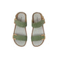 Ciabatta GRUNLAND DIRA CI2577-C9 OLIVA ragazza/donna