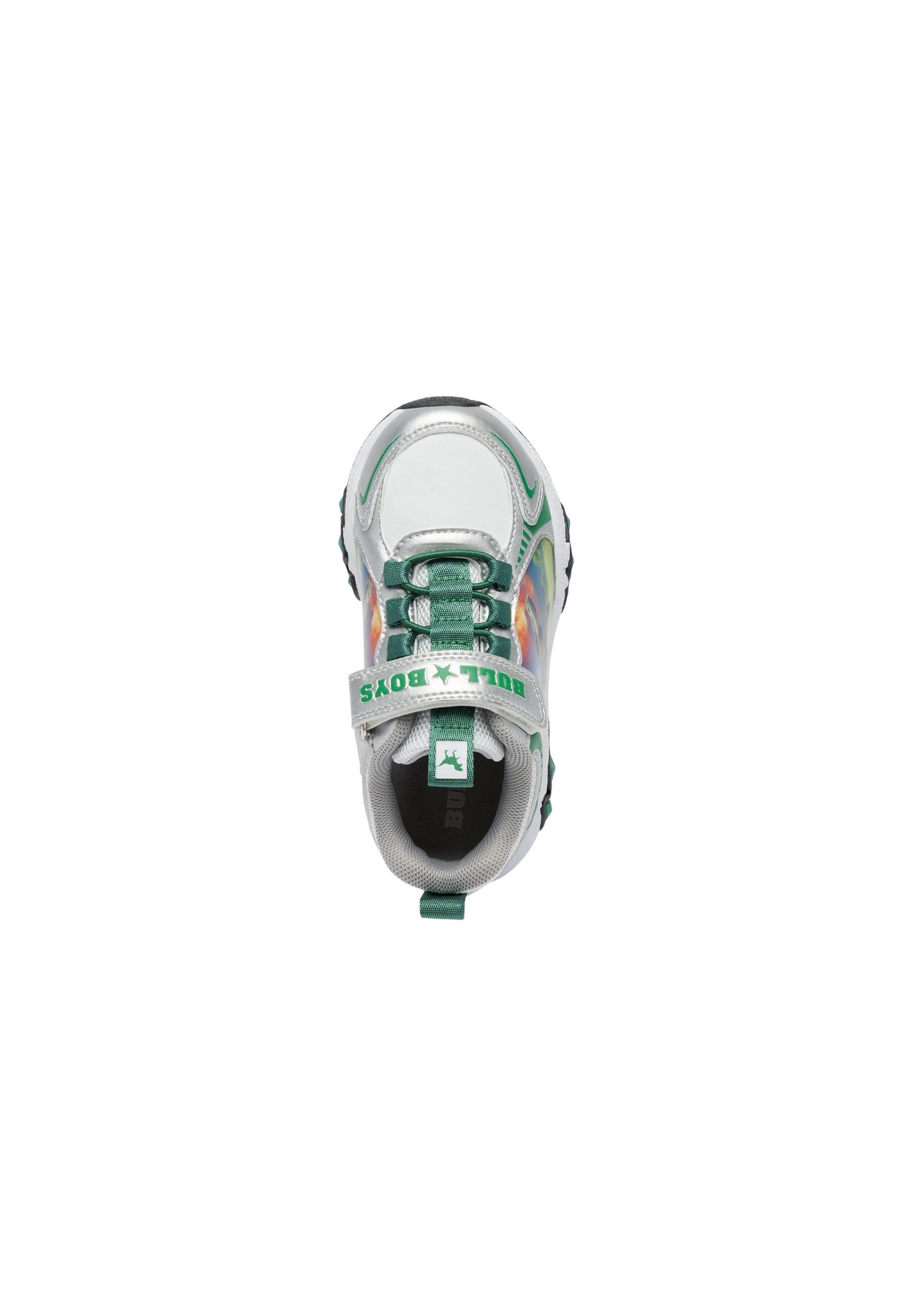 Sneakers luminose Bull Boys SPINOSAURO DNAA5286 ARGENTO/BIANCO Bambino