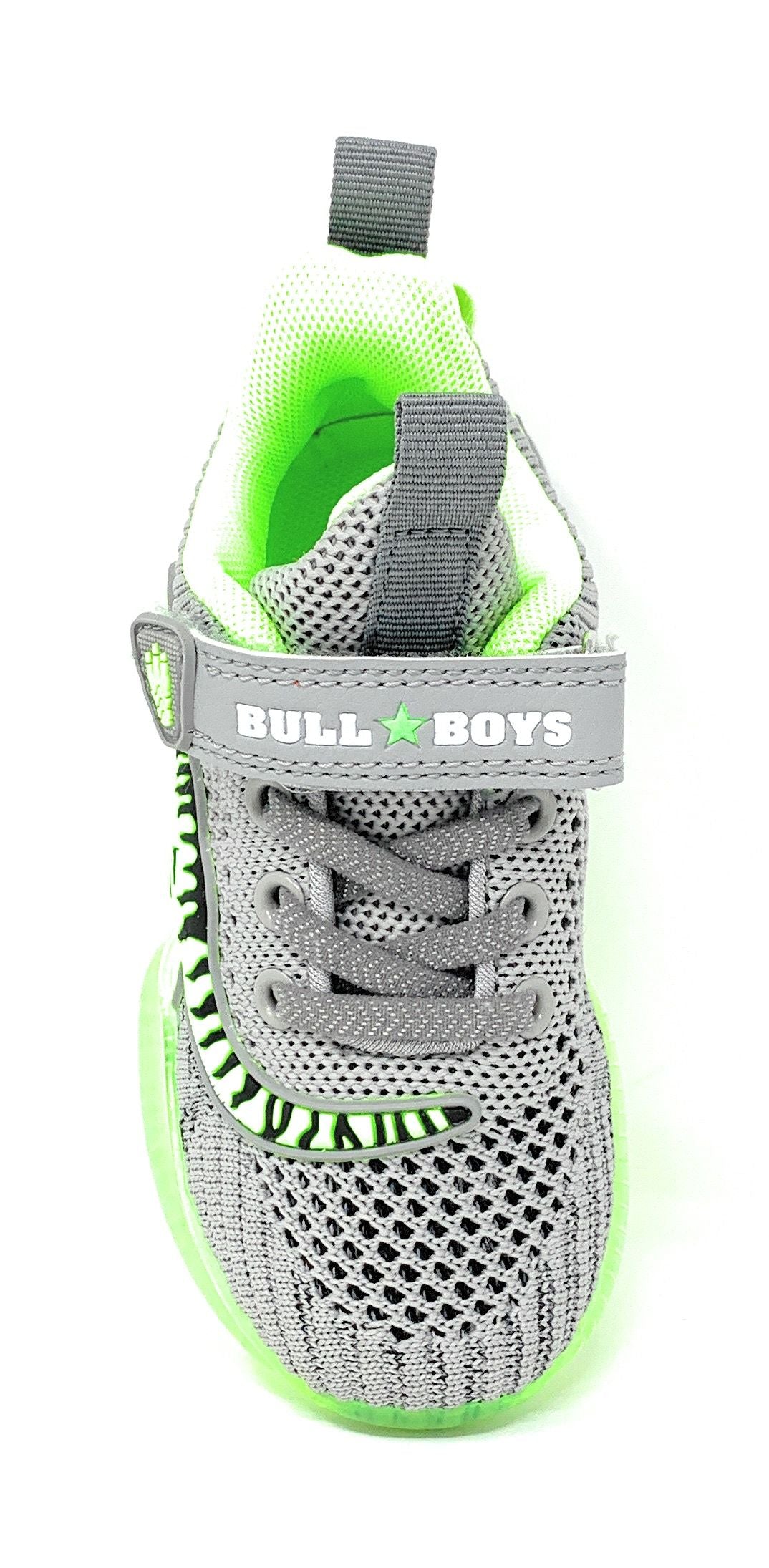 Sneakers da passeggio BULL BOYS BBAL2100 Grigio/verde Bambino