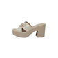 Sandali con tacco REPO 57121-E6 AVORIO donna