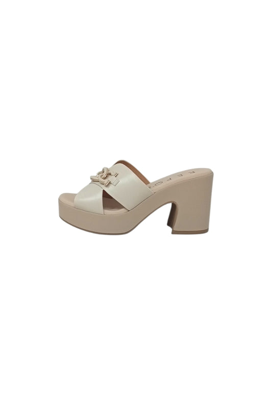 Sandali con tacco REPO 57121-E6 AVORIO donna