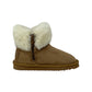Stivaletto con pelliccia GRUNLAND JR CROY PP0093-14 CUOIO bambina
