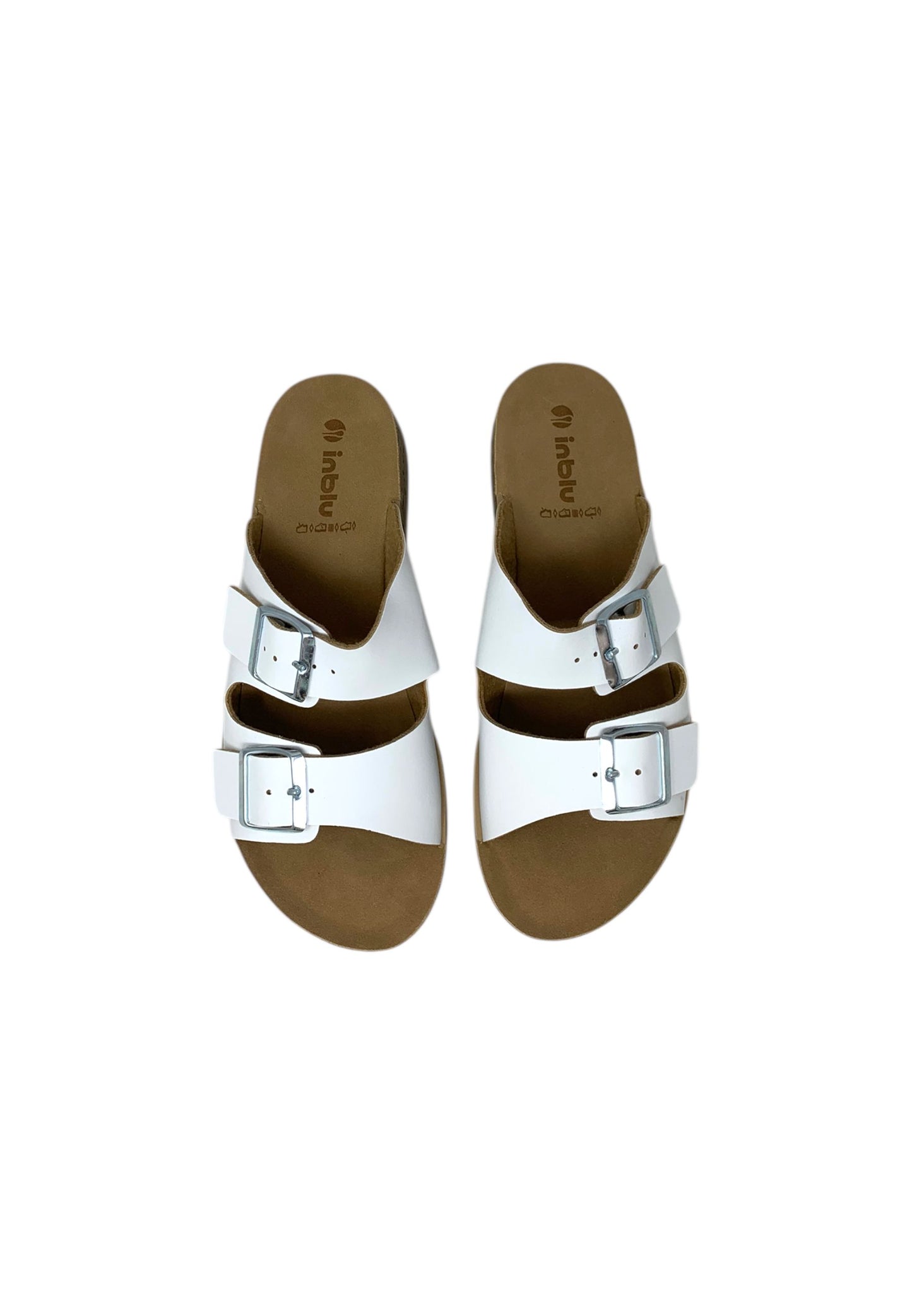Ciabatta INBLU PK000044 BIANCO donna