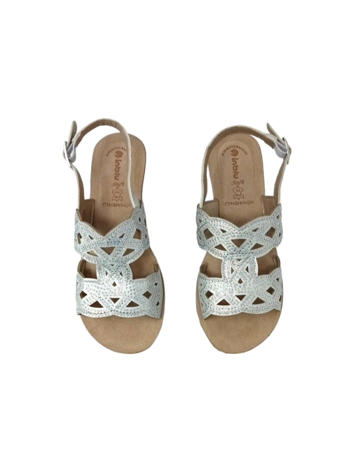 SANDALI INBLU GM000044 BIANCO DONNA