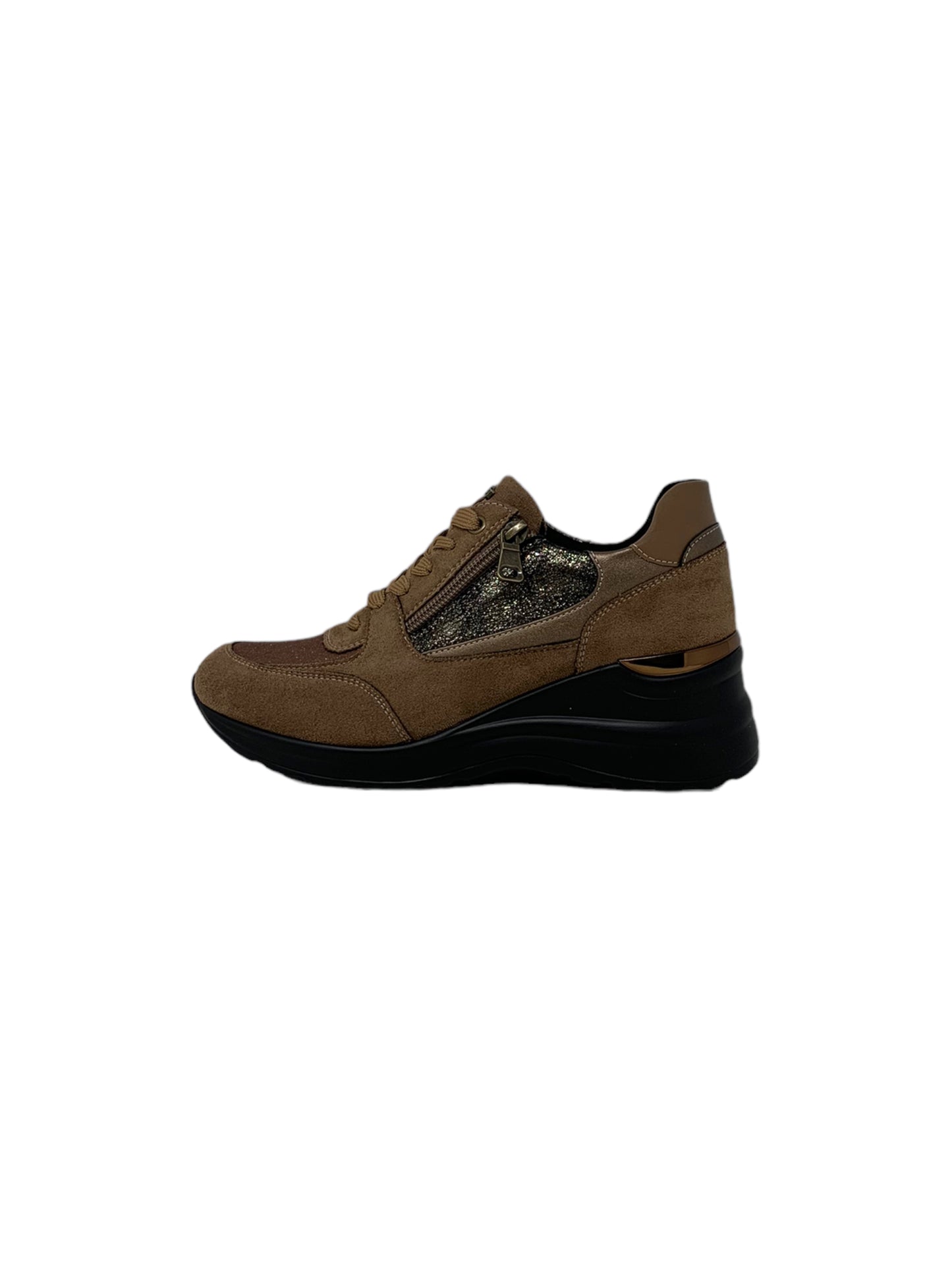 Sneakers InBlu IN000357 bronzo donna