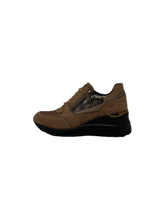 Sneakers InBlu IN000357 bronzo donna