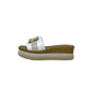 Sandali con zeppa REPO 13130-E5 BIANCO donna