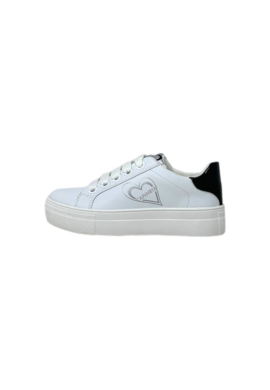 Sneakers CAFE' NOIR C-2601 white bambina/ragazza