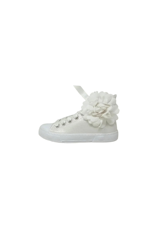 Sneaker DXO Vigevano C80F PERLA BIANCO bambina/ragazza