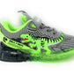 Sneakers da passeggio BULL BOYS BBAL2100 Grigio/verde Bambino