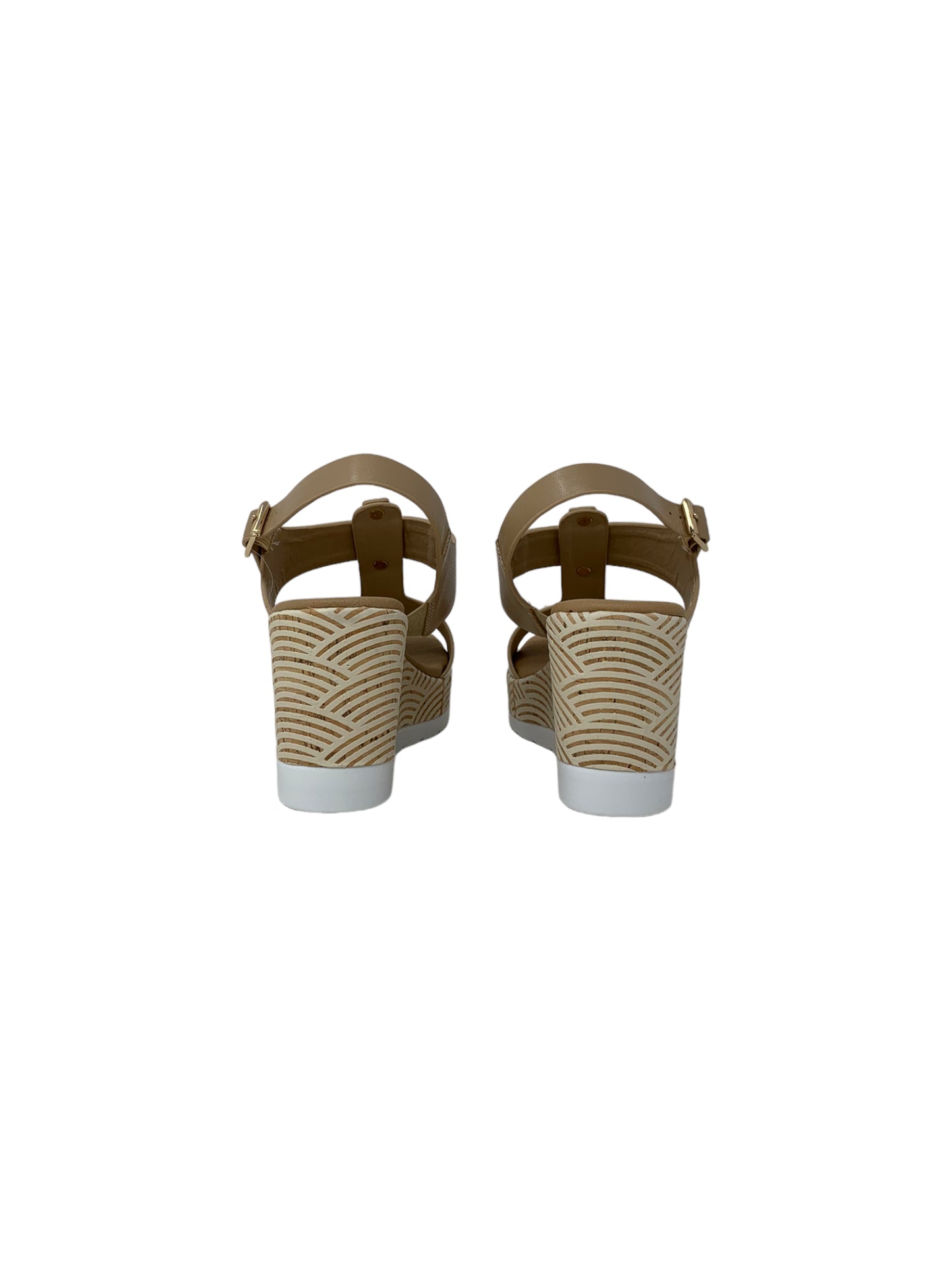 Sandalo con zeppa FASCINO DONNA 51263-E3 BIANCO BEIGE donna