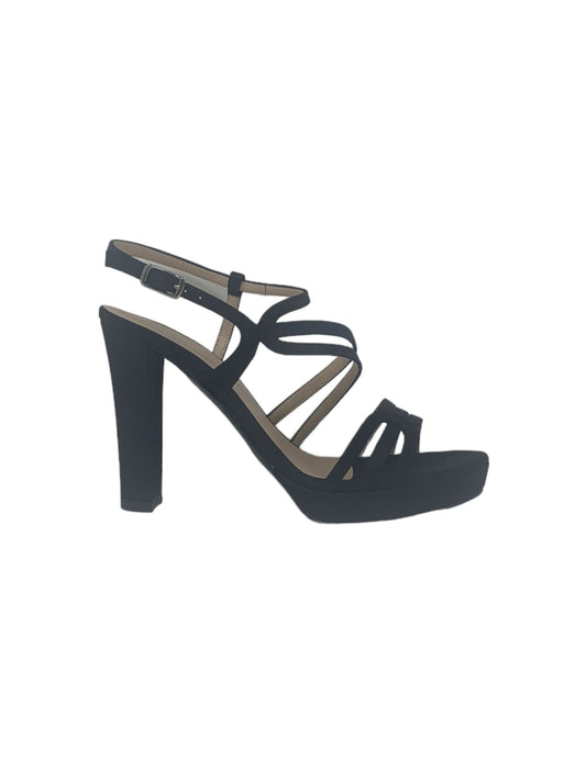 Sandalo col tacco JOEL A7358 SATIN NERO donna