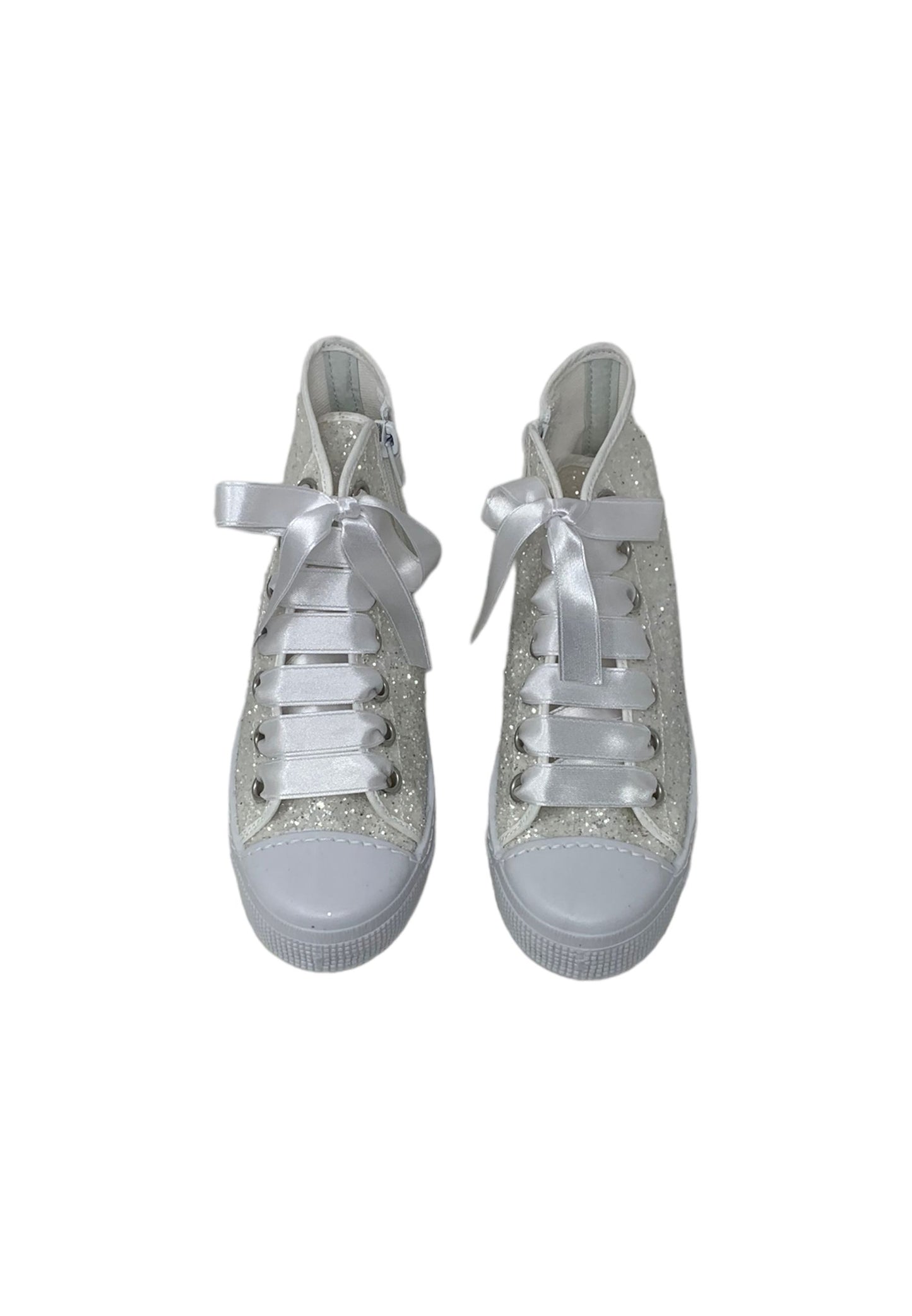 Sneaker DXO Vigevano C88 glitter bianco  bambina