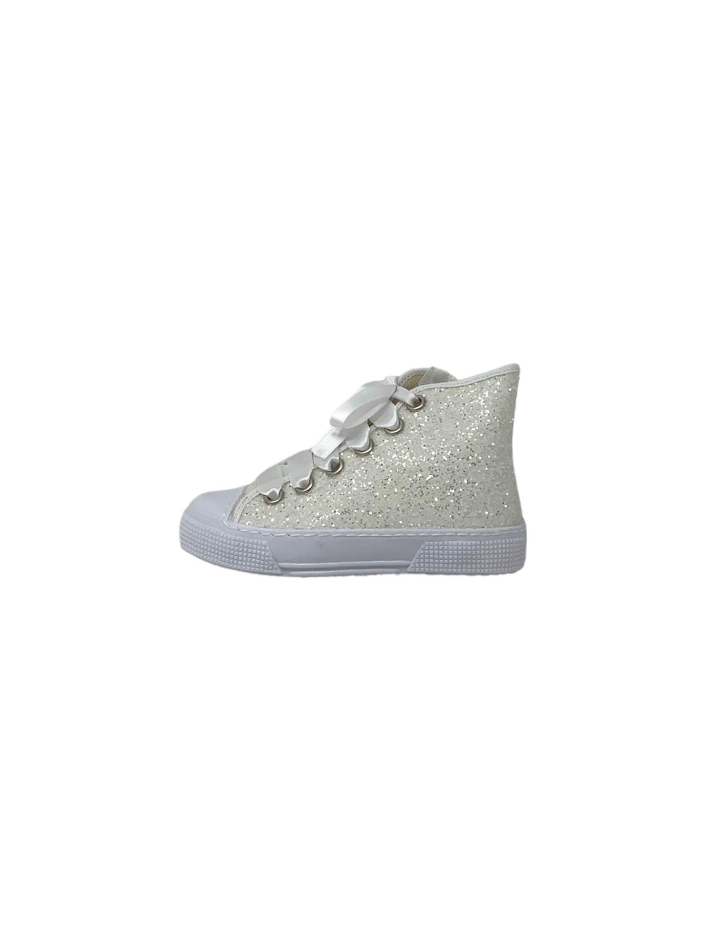 Sneaker DXO Vigevano G88 GLITTER BIANCO bambina