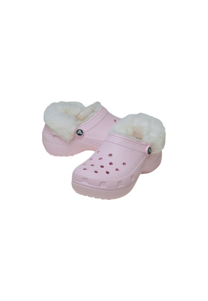 Classico CROCS con pelliccia PLATFORM FUZZ LINED CG 212854-6ZW donna