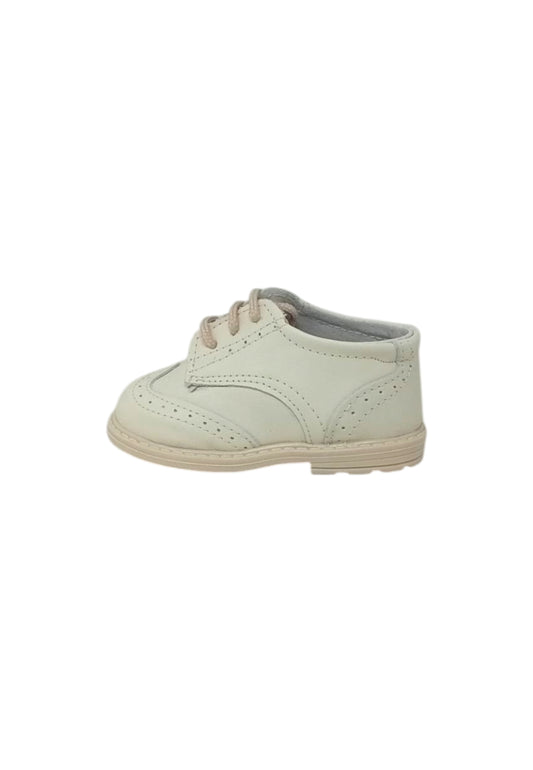 Italia Leone Francesina Bruno Pelle beige bambino