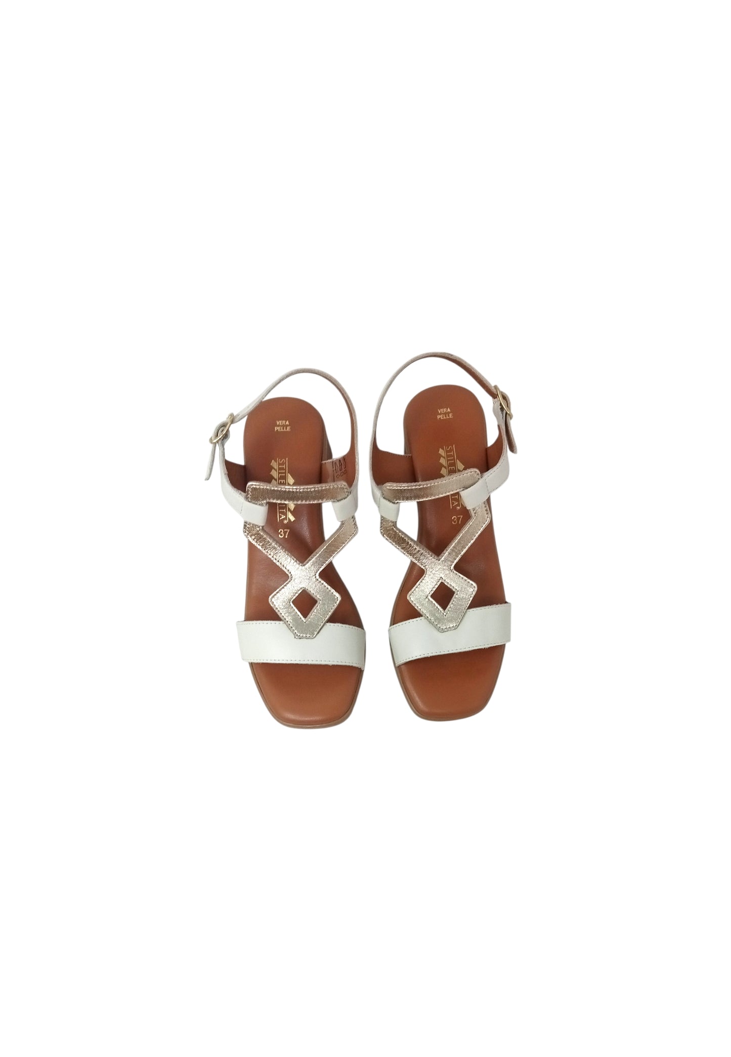 Sandali Linea Comoda STILE DI VITA 252020-SDV LATTE/PLATINO DONNA