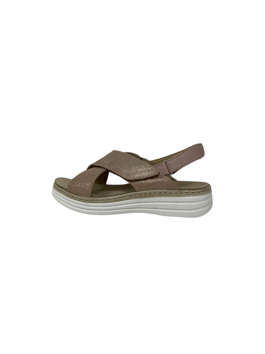 SANDALO LINEA COMODA STILE DI VITA 8233 ROS plantare estraibile donna