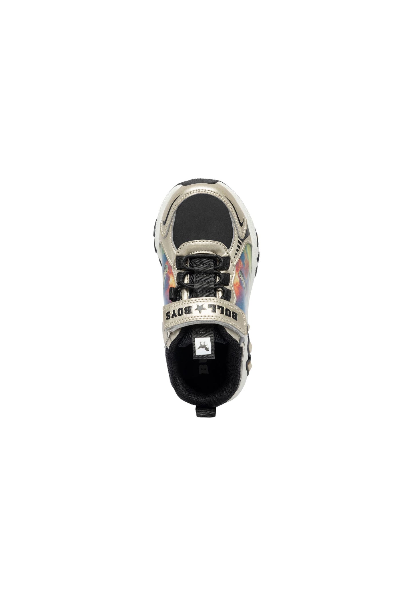 Sneakers luminose Bull Boys SPINOSAURO DNAA5286 ORO/NERO Bambino