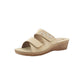 Ciabatta INBLU PV000015 SABBIA donna