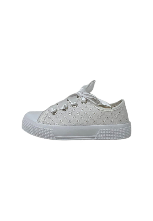 Sneaker DXO Vigevano 104 MACRAME BIANCO  bambina