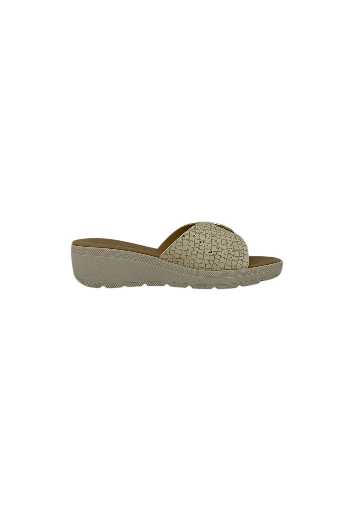 CIABATTA PATRIZIA AZZI 432 PLAT/ECRU donna