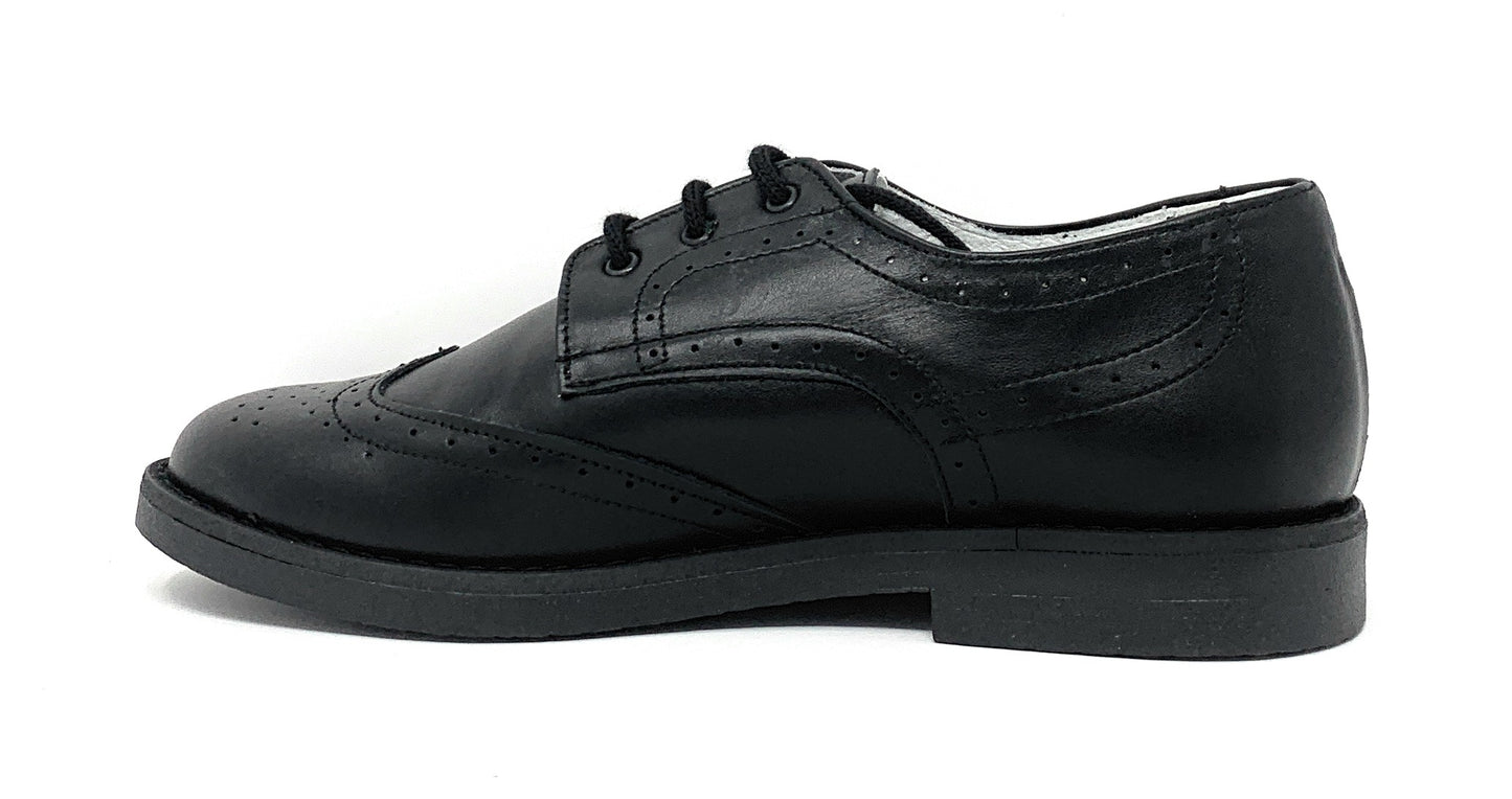 Scarpa modello francesina Primi Giorni 300 VITELLO NERO bambino e ragazzo