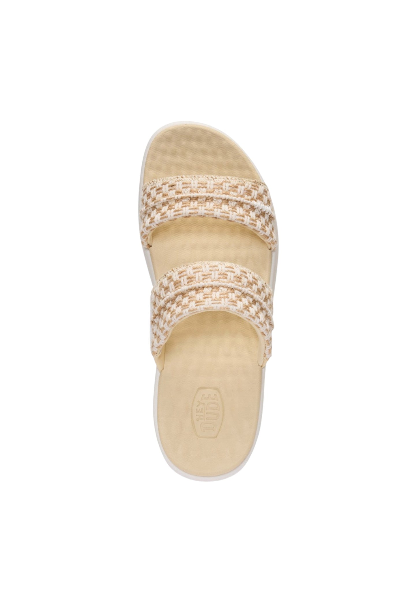 Sandali ciabatta Heydude Austin Slide Woven 45701-0QT TAN/EGRET Donna