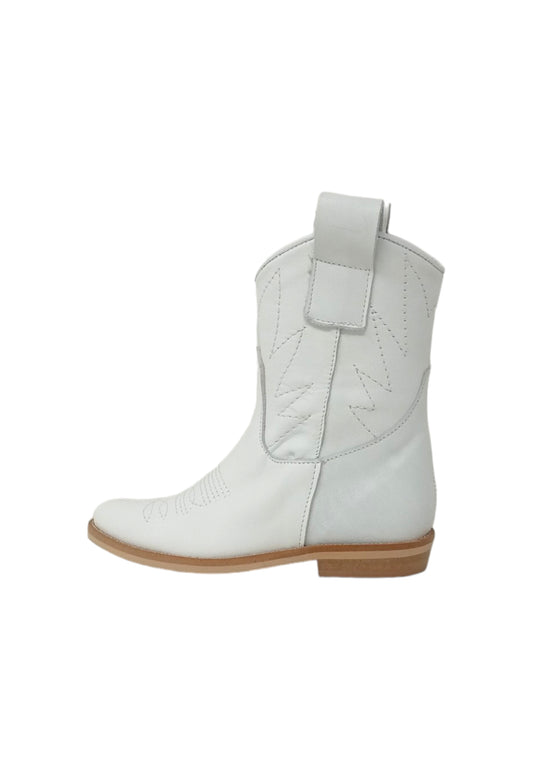 Texani Made In Italy 104 vitello bianco bambina/ragazza