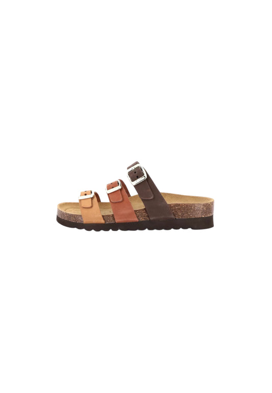 Ciabatta GRUNLAND HOLA CB1821-M7 MARRONE-MULTI ragazza/donna