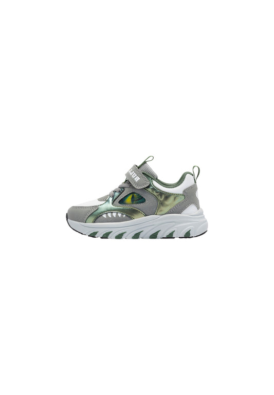 Sneakers luminose Bull Boys OCCHIOSAURO DNAL5288 GRIGIO/BIANCO Bambino