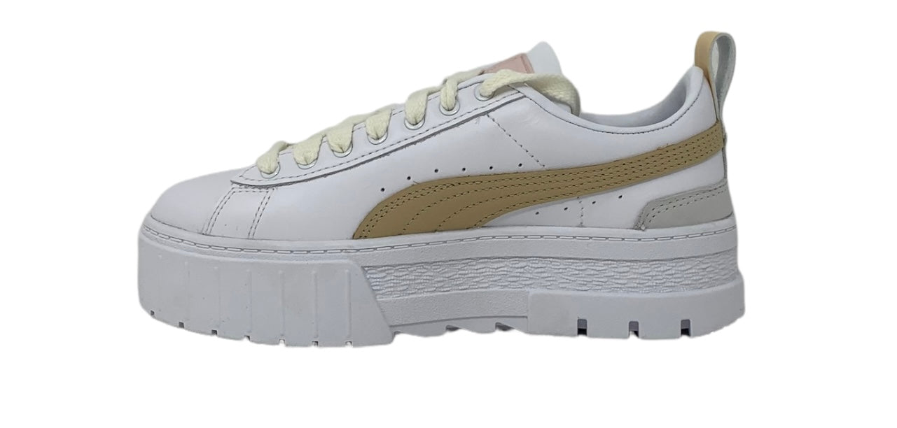 Sneakers da passeggio PUMA mayze luxe wns 383995 07 WHITE donna
