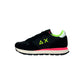 Sneakers SUN68 Ally solid nylon Z34201 1163 nero/giallo fluo Donna