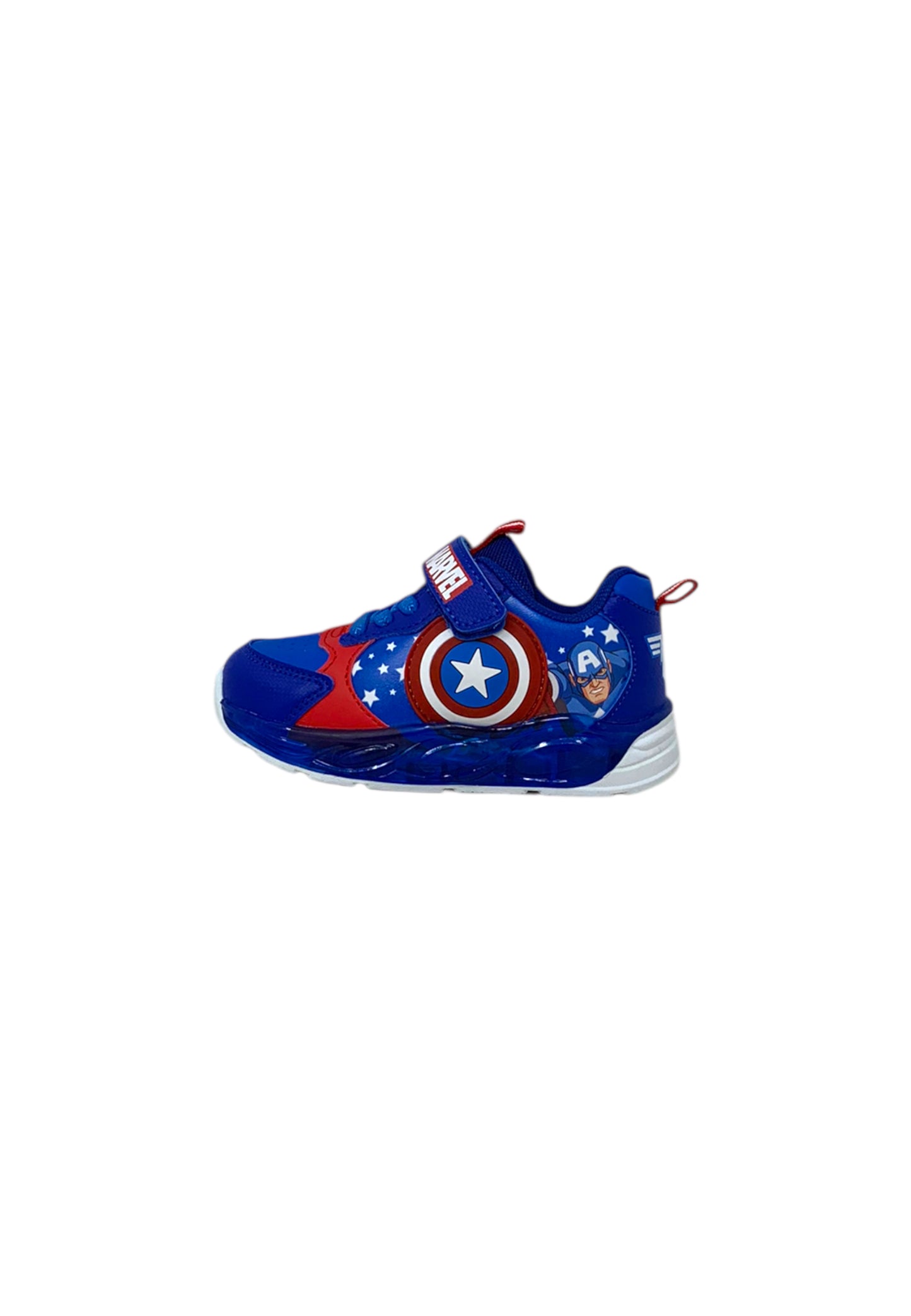 Sneaker luminose Silver Avengers - Captain America R1010287S BLUE Bambino