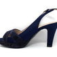 Sandalo col tacco JOEL 2094  SATIN BLU 20 IC NOTTE DONNA