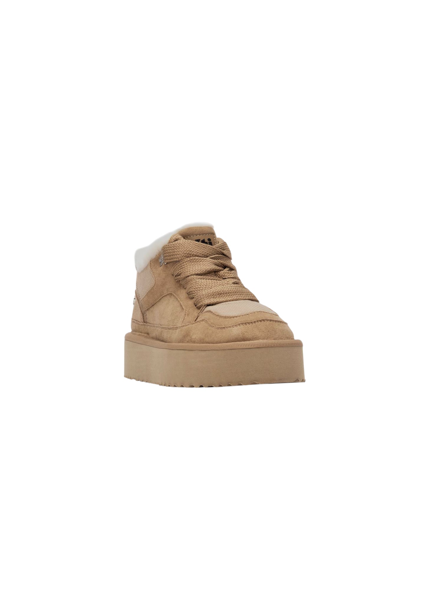 Sneaker con pelliccia XTI 144338 BEIGE donna